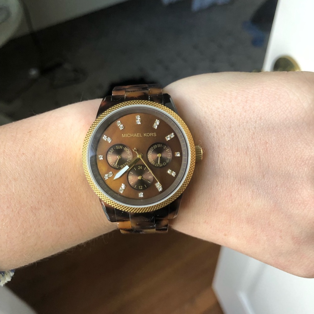 Michael Kors Tortoise Shell Watch